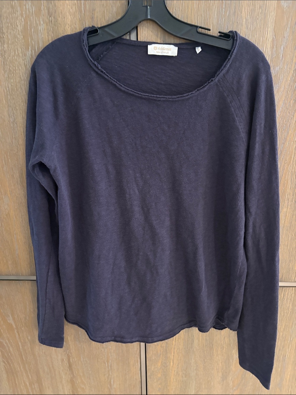Rails Navy Long-Sleeve Crew Top
